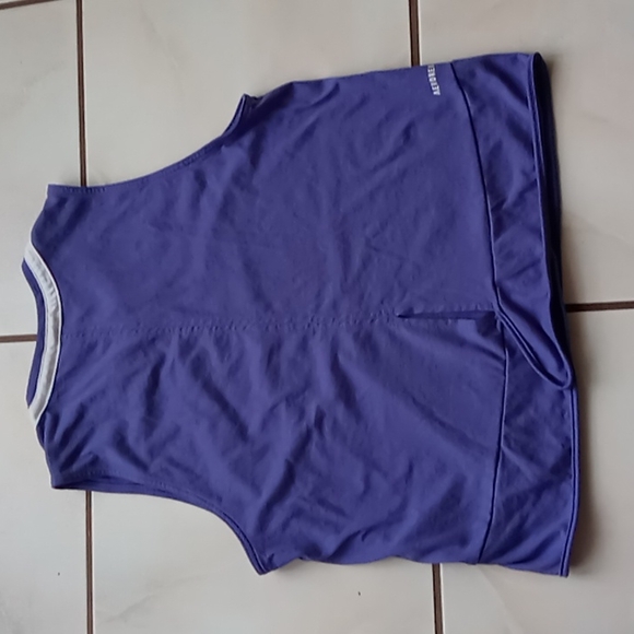 ADIDAS NWOT WOMEN'S PERI WINKLE BLUE w WHT TRIM- STYLE PRIME GREEN- AEROREADY M - Picture 5 of 15